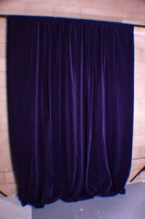 New Purple Velvet Custom Made Panel Drape Home Window/Door Cover 
