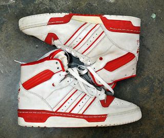 Vintage 1980s ADIDAS Patrick Ewing Rivalry Leather Basketball Shoes 