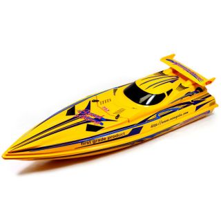 RC Remote Control NQD Speed X Cyclone Yellow Boat NEW