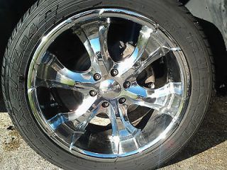 20 inch Akuza OJ chrome wheels rims 6 lug for chevy and envoy