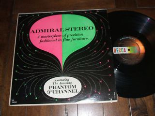 Admiral Stereo Demonstration LP Phantom 3rd Channel