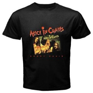 Read Description* ALICE IN CHAINS Angry Chair Black T Shirt All Size 