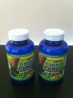 BOTTLES   PURE GREEN COFFEE BEAN EXTRACT MM FAT LOSS CHLOROGENIC 