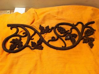   Wrought Iron Architectural Salvage Fence Top Railing 15 Ft OLD