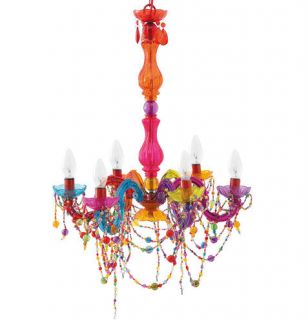 multi coloured gypsy chandelier