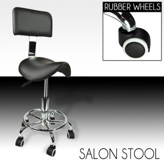   Tattoo Black Stool Adjustable Footrest Doctor Dentist Salon Spa Chair