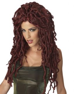 New Costume Accessory Medusa Red Long Dreadlock Wig