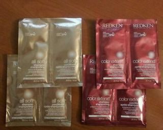 Redken *All Soft * or * Color Extend * Shampoo & Conditioner Samples *