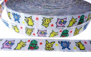 Pokemon Ribbon Embellishments Anime Applique Embroidery Apparel 