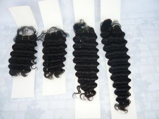 Brazilian Remy Virgin Deep Wave hair weft extension track beauty weave 