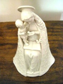 Collectible Vintage Religious Figure  Flower Madonna  Virgin Mary 