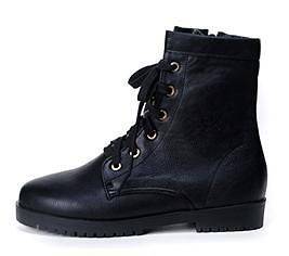 RECIPE Womens Oxfords Ankle Boots Zipper Military Combat Shoes BLACK 