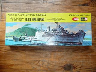 Vintage 1950s Revell USS PINE ISLAND Model Plastic Boat Kit SEALED