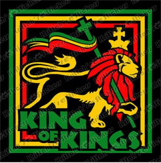   LION Vinyl Decal 4x4 judah reggae Bob Marley dub rasta Ziggy K328