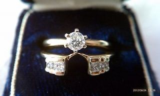 diamond ring guard in Engagement/Wedding Ring Sets