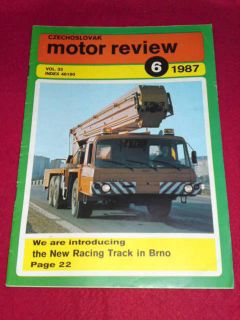 CZECHOSLOVAK MOTOR REVIEW June 1987   RACING TRACK IN BRNO