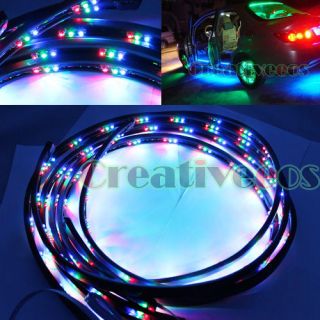   Underbody Car Glow Decoration Neon LED Brake Strip Light Tube + Remote