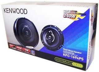 Kenwood KFC 1694PS 6 1/2 Car Audio Speakers System/ 3 Way Car Speaker 