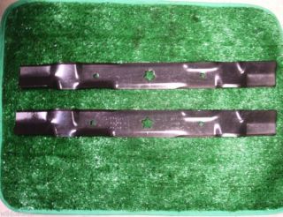   42 MULCHING BLADES 134149 & DRIVE AND DECK BELTS # 130801 144200
