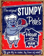 STUMPY PETES ORIGINAL BBQ Antique Vintage Look Americana Advertising 