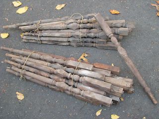 Antique Arts and Crafts Chestnut Balusters (32 pieces)