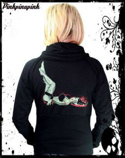   Coco Hoodie Oopsy Pinup Tattoo Punk Zombie Rockabilly Goth Psychobilly