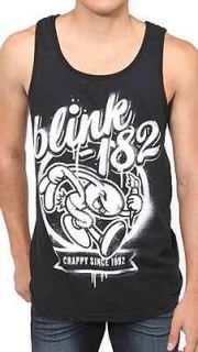 Blink 182 White Running Bunny Crappy Since 1992 Distressed Tank Top T 