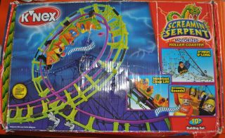 KNEX Screamin Serpent Motorized Roller Coaster 63153 Mostly Complete w 