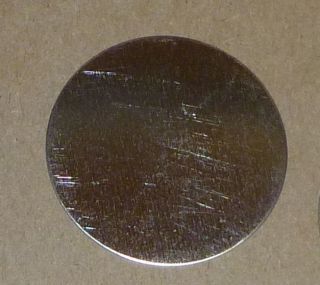 Tin Cap Disc, 1 1/2 Round, Electro Galv Steel, For Holding Roofing 