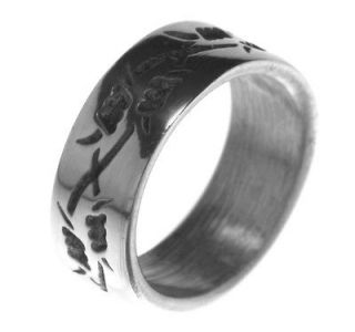 barbed wire rings in Mens Jewelry