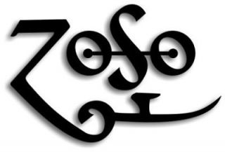 ZOSO Led Zeppelin   Vinyl Decal Sticker