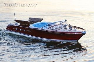 Riva Ariston 33.4 inches wooden model boat, RC Convertible