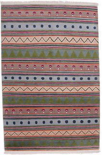   Modern Green Tibetan Large Area Rug Rugs Carpet 60 Knots 57 x 83