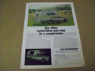 1978 Chinook Gazelle & Omega RV Advertisement, Vintage Ad