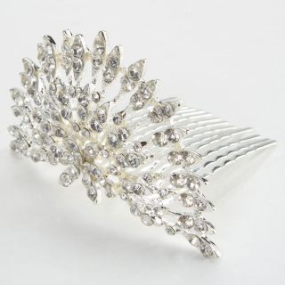   Fashion Rhinestone Crown Headband Hair Comb Pin Tiara Wedding Bridal
