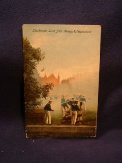 STOCKHOLM CANON SALUTE   Postcard # HB200