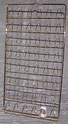 Brass/Metal Thimble Rack 48 space Hanging Display