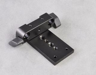 Tripod Mounting Plate Railblock for 15mm Rod clamp support DSLR Cage 