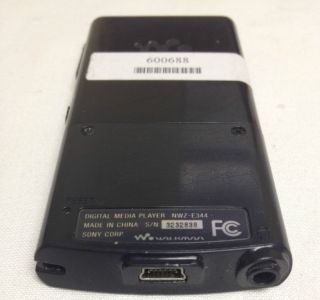 AS IS Sony Walkman NWZ E344 Black (8 GB) Digital Media Player WONT 