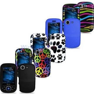   in 1 Hard Snap On Rubberized Case Cover for Samsung Strive A687 Phone