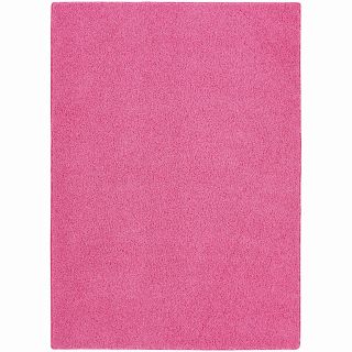Shaggy Modern Kids Pink Shag Area Rug (4x6 or 5x8) Durable Carpet