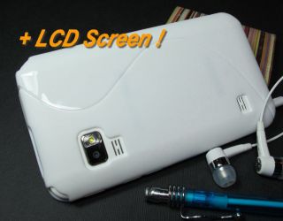 White Soft TPU Gel Case + LCD Screen for Samsung Galaxy Player 5.0