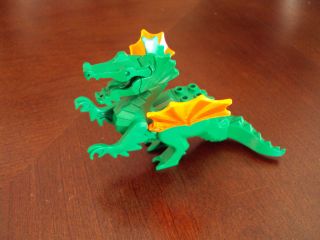 Lego Minifig ~ Green Dragon w/Red Wings Castle Knights Animal Fantasy 