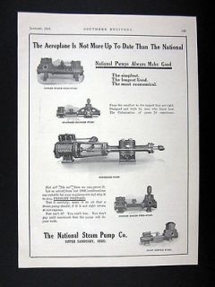 National Steam Pump Co Boiler Feed Plunger Hydraulic & Service Pumps 