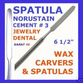 NOURSTAIN CEMENT SPATULA #3 WAX CARVING JEWELRY DENTIST