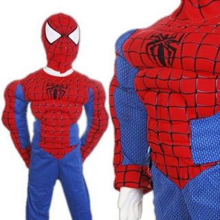KD152 Halloween Spiderman Musele Boy Outfits Costume