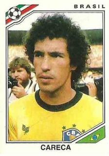 CARECA Brazil / sticker MEXICO 86 / Panini RARE football soccer