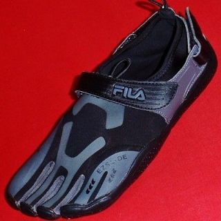 NEW Mens FILA SKELE TOES Black Casual Athletic Sport Sandals Feet 