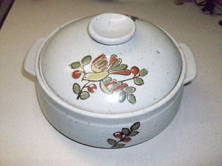   Stoneware Speckled Soup Tureen Casserole dish & lid dove Olive Branch
