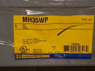 SQUARE D PANELBOARD BOX MH35WP SERIES E2 TYPE 3R 5 12 S
